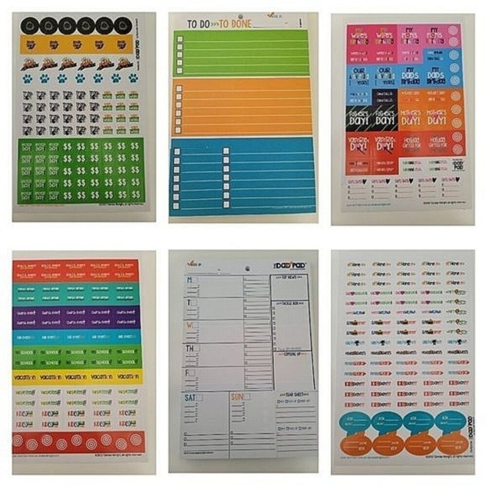 Note Pad Stickers Bundle Of 2 Dad Pad Reminders #0364